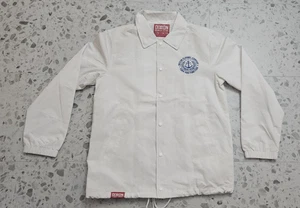 Dixxon Flannel Form and Function White Snap-Up Windbreaker Jacket M - Picture 1 of 10