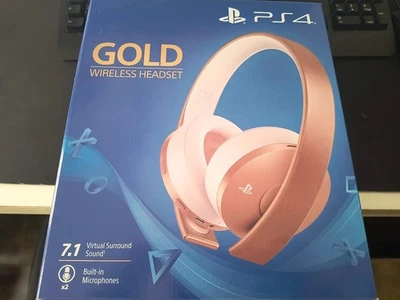 Sony PlayStation 4 Gold Wireless Headset Cuffie Wireless - Rose Gold - Immagine 1 di 2