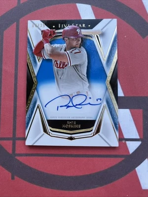 Rhys Hoskins 2019 Topps Five Star Blue Auto #’d/25 Phillies / Brewers - Image 1 of 3