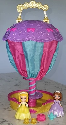"Lote de 3"" figuras castillo mágico fiesta del té globo aerostático Disney Sofía the First" Foto 1 de 3