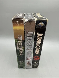 Jurassic Park / Lost World / III VHS Lot - 1990er Spielberg Dinosaurier Trilogie - Bild 1 von 5