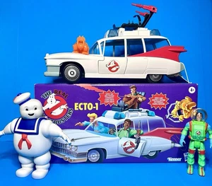 Kenner Real Ghostbusters Ecto-1 Vehicle Retro Hasbro LOT + STAYPUFT & Winston - Picture 1 of 20