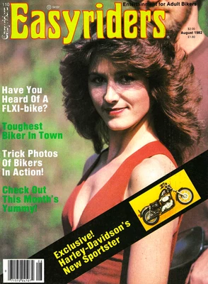 "EASYRIDERS"  (DAVID MANN / POSTER)  ~ AUGUST 1982 ~ ** FREE IRON-ON TRANSFER ** - Imagem 1 de 4