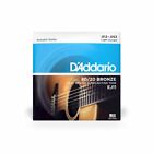 D'Addario EJ11 80/20 Bronze Acoustic Guitar Strings- Light, 12-53