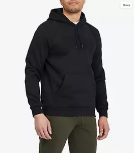 Puma Herren geprägtes Logo klassischer Fleece Hoodie Sweatshirt X-Large, schwarz, neu mit Etikett - Bild 1 von 3