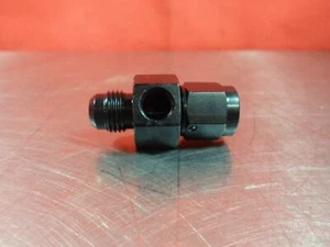 FRAGOLA 495005-BL BLACK ALUMINUM 6 MALE TO 6 FEMALE GAUGE ADAPTER - Picture 1 of 3