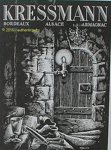 PUBLICITE KRESSMANN VIN BORDEAUX ALSACE ARMAGNAC CAVES DE 1939 FRENCH AD PUB - Imagen 1 de 1