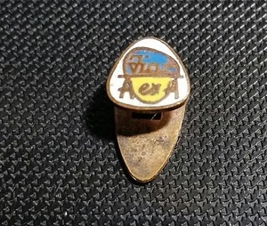 Fiat Knopf blau-gelb emailliert 9x9mm 30er Jahre alt+original - Bild 1 von 1