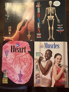 Kids Discover Magazine Body Systems Science Lot Of 4 Heart, Lungs, Bones, Muscle - Picture 1 of 10