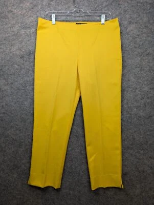 Peace of Cloth Pants Womens 4 Yellow Panticular Mid Rise Stretch Made in USA - Image 1 of 4