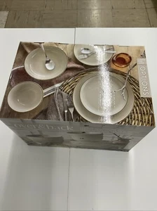 Over & Back 16-teiliges Geschirrset Farbe Blau Leinen 1705622 - Bild 1 von 4