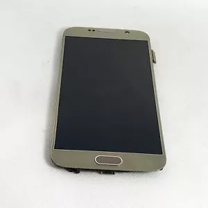 Original Gold LCD Display Bildschirm mit Rahmen für Samsung Galaxy S6 G920F Original - Bild 1 von 6