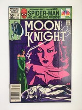 Moon Knight #14 Marvel Comics Key Newsstand 1st App. Stained Glass Scarlet