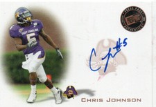 2008 Press Pass Signings Bronze Chris Johnson #PPS-CJ2 Rookie Auto RC