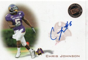 2008 Press Pass Signings Bronze Chris Johnson #PPS-CJ2 Rookie Auto RC