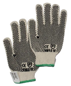 Pro-Fit 519 Baumwoll-Grobstrick-Schutzhandschuhe mit Vinyl-Noppen Gr.10 - Picture 1 of 1