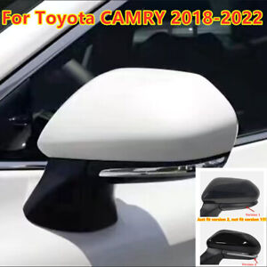 Pearl White Left Driver Side Rearview Mirror Cap Cover For Toyota CAMRY 2018-22