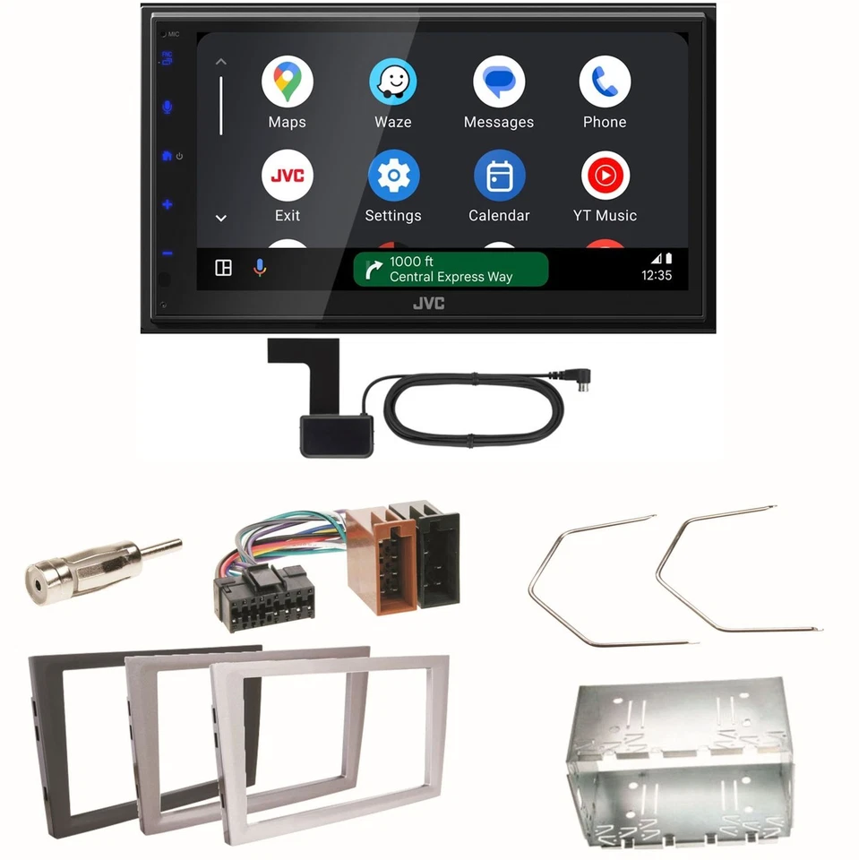 JVC KW-M695DBW Android Auto DAB+ Einbauset für Opel Vectra C Signum Corsa Combo - Bild 1 von 1