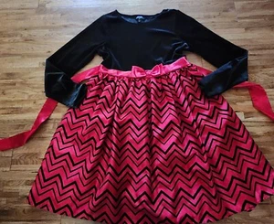 Beautiful George Sz 16 BLACK VELOUR Christmas Holiday party - Picture 1 of 9