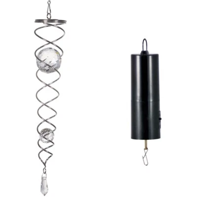 Spirale eolica CIM con motore a batteria gioco eolico interni decorazione mobile acciaio inox