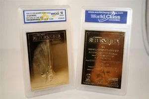 Star Wars RETURN OF THE JEDI Cartel de la película 23KT Gold Card GEM MINT 10 * BOGO * - Imagen 1 de 2
