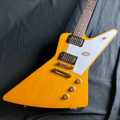 Epiphone Electric Guitar Korina Explorer Aged Natural with Hard Case from JAPAN - Image 1 of 4