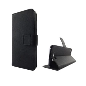 Schutz Hülle für Handy Wiko Jerry Schwarz Tasche Case Panzer Schutz Glas 9H - Zdjęcie 1 z 3