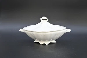 Antique Atlas-Globe China Co. Semi-Porcelain Ironstone Covered Dish Tureen - Picture 1 of 16