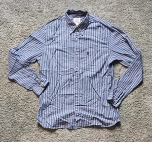 Brooks Brothers Red Fleece Blue & Purple Striped Button-Down Shirt Men's Large - Picture 1 of 6