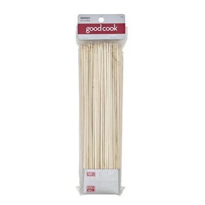 Goodcook Silver Bamboo 12" Skewers Pack, 100 Count For Grilling or Serving - Image 1 of 3