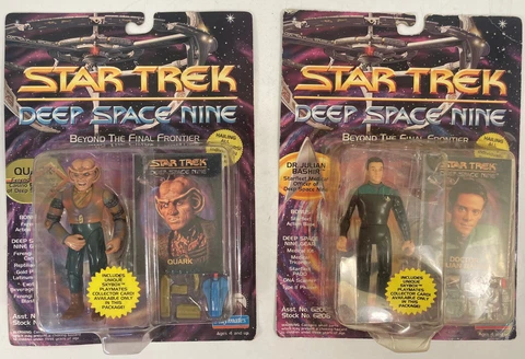 Star Trek Deep Space Nine Lot of Two Figures Quark and Dr. Julian Bashir Cover