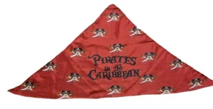 Pirates of The Caribbean Mickey Mouse Red Scarf Bandana Disney Cruise Line, EUC - Picture 1 of 6