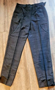 Vintage New Barbra Katz Dressy Shimmering Black Pants sz.10 - Picture 1 of 7