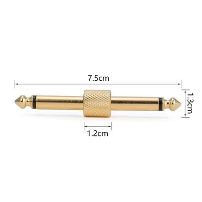 Pedales de efecto cabezal de conexión para conectar guitarra eléctrica efector 6,35 macho Foto 1 de 4