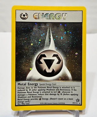 Metal Energy 19/111 Holo Rare Unlimited Neo Genesis Pokemon 605 - Image 1 of 4