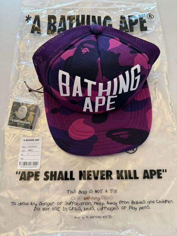 A Bathing Ape Purple Hats for Men for sale | eBay