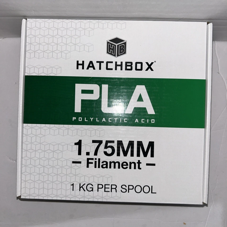 Filamento de impresora 3D HATCHBOX PLA 1,75 mm en negro Trueblack carrete de 1 kg envío rápido Foto 1 de 4