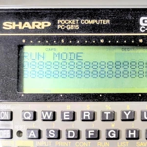 Sharp PC-G815 Pocket Computer C-Language Graphing Calc Japan getestet Vintage - Bild 1 von 5
