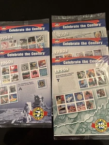 USPS CELEBRATE THE CENTURY 3187-3191 5 SHEET SET STAMPS 1950s - 1990s - Sealed - Picture 1 of 6