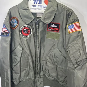 Alpha Industries Jacket Flyers F-22 Raptor Lockheed Martin Comanche Territory2XL - Picture 1 of 18