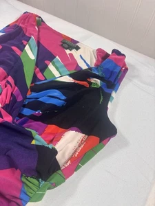 Lauren Ralph Lauren Multicolor Abstract Print Dress Size 12 Bold Geometric Paint - Picture 1 of 12