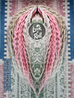 Hochwertige Wavy Dreadlock Extensions; mind. 60cm lang und supersoft (10 Stck.) - Bild 1 von 4