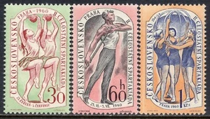 1203 - CZECHOSLOVAKIA 1960 - Second Summer Spartacist Games - MNH Set - Picture 1 of 2