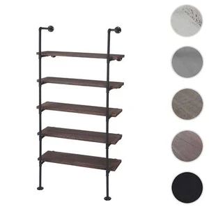 Standregal HWC-C45, Wohnregal Bücherregal Ablageregal, Industriedesign 165x80x28 - Bild 1 von 17