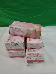 MSV514 MediGuard Vinyl Synthetic Exam Gloves XL-130 CT CRUMPLED BOXES-LOT OF 5  - Picture 1 of 2