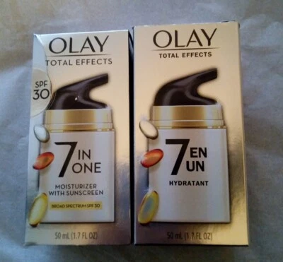 Lot of 2 Olay Face Moisturizer Cream - & Olay spf30 Damaged boxes - Image 1 of 3