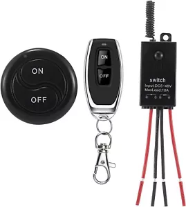 Mini kabelloser Fernschalter 12 V mit 10A Relais, Abstand bis 328 Fuß für Lichter... - Bild 1 von 5