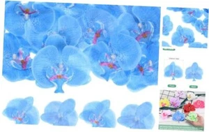 20-Pack Artificial Orchid Flower Heads, Silk Faux Butterfly Flowers Head for - Picture 1 of 8