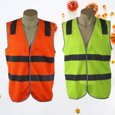 Hi Vis Vest Reflective Tape|  High Visibility vest| vest| work vest - image 1 of 4