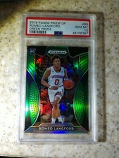 2019/20 Panini Prizm Draft Picks Romeo Langford RC #80 Green Prizm PSA 10 